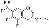 6-CHLORO-2,3-DIFLUORO-4-(TRIFLUOROMETHYL)PHENYLACETIC ACID ETHYL ESTER 结构式