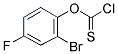 2-溴-4-氟苯基硫代氯甲酸酯 结构式