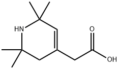 (2,2,6,6-TETRAMETHYL-1,2,3,6-TETRAHYDRO-PYRIDIN-4-YL)-ACETIC ACID 结构式