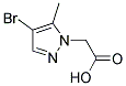 (4-BROMO-5-METHYL-PYRAZOL-1-YL)-ACETIC ACID 结构式