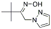 3,3-DIMETHYL-1-PYRAZOL-1-YL-BUTAN-2-ONE OXIME 结构式