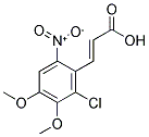 2-CHLORO-3,4-DIMETHOXY-6-NITROCINNAMIC ACID 结构式