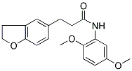 3-(2,3-DIHYDROBENZOFURAN-5-YL)-N-(2,5-DIMETHOXYPHENYL)PROPANAMIDE 结构式