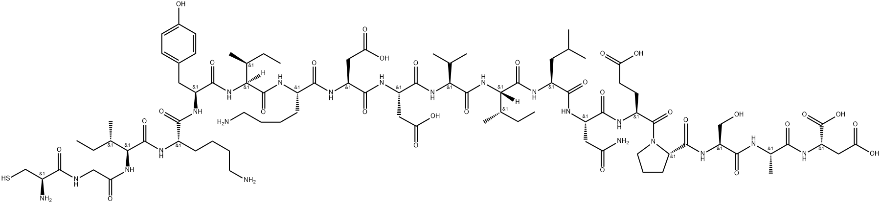 Amyloid Bri Protein Precursor277 (89-106) 结构式