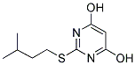 2-[(3-METHYLBUTYL)THIO]PYRIMIDINE-4,6-DIOL 结构式