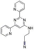 3-[(2,6-DIPYRIDIN-2-YLPYRIMIDIN-4-YL)AMINO]PROPANENITRILE 结构式