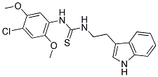 N-(4-CHLORO-2,5-DIMETHOXYPHENYL)-N'-[2-(1H-INDOL-3-YL)ETHYL]THIOUREA 结构式