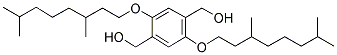 2,5-BIS(3,7-DIMETHYLOCTYLOXY)-1,4-BIS(HYDROXYMETHYL)BENZENE 结构式