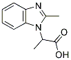2-(2-Methyl-1H-benzimidazol-1-yl)propanoic acid 结构式