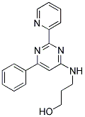 3-[(6-PHENYL-2-PYRIDIN-2-YLPYRIMIDIN-4-YL)AMINO]PROPAN-1-OL 结构式