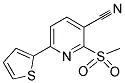 2-(METHYLSULFONYL)-6-(2-THIENYL)NICOTINONITRILE 结构式