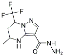 5-METHYL-7-TRIFLUOROMETHYL-4,5,6,7-TETRAHYDRO-PYRAZOLO[1,5-A]PYRIMIDINE-3-CARBOXYLIC ACID HYDRAZIDE 结构式