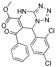 METHYL 6-BENZOYL-7-(2,4-DICHLOROPHENYL)-4,7-DIHYDROTETRAZOLO[1,5-A]PYRIMIDINE-5-CARBOXYLATE 结构式