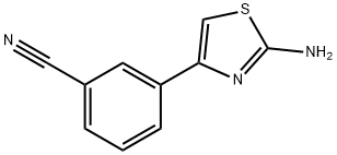 3-(2-氨基-1,3-噻唑-4-基)苯甲腈 结构式