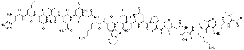 HIS-MET-ASN-VAL-GLN-ASN-GLY-LYS-TRP-ASP-SER-ASP-PRO-SER-GLY-THR-LYS-THR-CYS-ILE 结构式