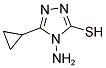 4-AMINO-5-CYCLOPROPYL-4H-[1,2,4]TRIAZOLE-3-THIOL 结构式