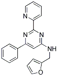 N-(2-FURYLMETHYL)-6-PHENYL-2-PYRIDIN-2-YLPYRIMIDIN-4-AMINE 结构式