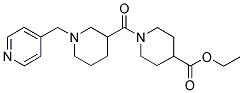 1-[(1-(4-PYRIDINYLMETHYL)PIPERIDIN-3-YL)CARBONYL]PIPERIDINE-4-CARBOXYLIC ACID, ETHYL ESTER 结构式