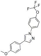 4-(4-METHOXYPHENYL)-1-[4-(TRIFLUOROMETHOXY)PHENYL]-1H-PYRAZOLE 结构式