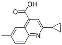 2-CYCLOPROPYL-6-METHYLQUINOLINE-4-CARBOXYLIC ACID 结构式