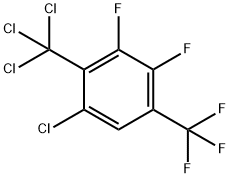 6-CHLORO-2,3-DIFLUORO-4-(TRIFLUOROMETHYL)BENZOTRICHLORIDE 结构式