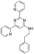 N-(2-PHENYLETHYL)-2,6-DIPYRIDIN-2-YLPYRIMIDIN-4-AMINE 结构式