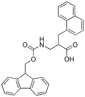 FMOC-DL-2-(1-NAPHTHYLMETHYL)-3-AMINO-PROPIONIC ACID 结构式