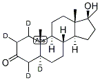 5ALPHA-ANDROSTAN-17ALPHA-METHYL-17BETA-OL-3-ONE-1,2,4,5-D4 结构式