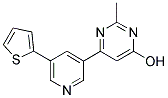 2-METHYL-6-(5-THIEN-2-YLPYRIDIN-3-YL)PYRIMIDIN-4-OL 结构式