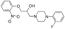 1-[4-(2-FLUOROPHENYL)PIPERAZIN-1-YL]-3-(2-NITROPHENOXY)PROPAN-2-OL 结构式