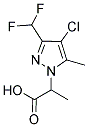 2-(4-氯-3-二氟甲基-5-甲基吡唑-1-基)丙酸 结构式