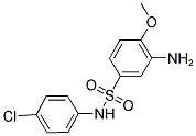 3-AMINO-N-(4-CHLORO-PHENYL)-4-METHOXY-BENZENESULFONAMIDE 结构式