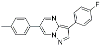 3-(4-FLUOROPHENYL)-6-(4-METHYLPHENYL)PYRAZOLO[1,5-A]PYRIMIDINE 结构式