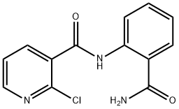 N-(2-CARBAMOYL-PHENYL)-2-CHLORO-NICOTINAMIDE 结构式