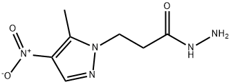 3-(5-甲基-4-硝基-1H-吡唑-1-基)丙烷酰肼 结构式
