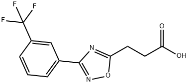 3-[3-[3-(三氟甲基)苯基]-1,2,4-恶二唑-5-基]丙酸 结构式
