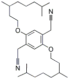 2,5-BIS(3',7'-DIMETHYLOCTYLOXY)BENZENE-1,4-DIACETONITRILE 结构式