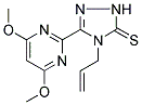 4-ALLYL-3-(4,6-DIMETHOXYPYRIMIDIN-2-YL)-(1H)-1,2,4-TRIAZOL-5-THIONE 结构式