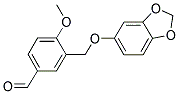 3-(BENZO[1,3]DIOXOL-5-YLOXYMETHYL)-4-METHOXY-BENZALDEHYDE 结构式