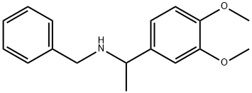 BENZYL-[1-(3,4-DIMETHOXYPHENYL)ETHYL]AMINE 结构式