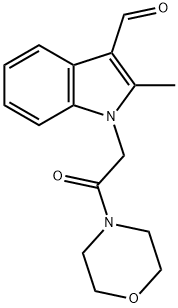 2-甲基-1-(2-吗啉-2-氧代乙基)-1H-吲哚-3-甲醛 结构式