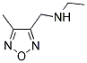 Ethyl-(4-methyl-furazan-3-ylmethyl)-amine 结构式