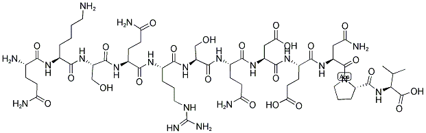 GLN-LYS-SER-GLN-ARG-SER-GLN-ASP-GLU-ASN-PRO-VAL 结构式