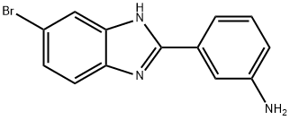 3-(5-BROMO-1 H-BENZOIMIDAZOL-2-YL)-PHENYLAMINE 结构式