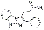 3-(8-METHYL-2-PHENYL-8H-1,3A,8-TRIAZA-CYCLOPENTA[A]INDEN-3-YL)-PROPIONAMIDE 结构式