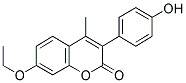 7-ETHOXY-3-(4'-HYDROXYPHENYL)-4-METHYL COUMARIN 结构式