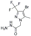 (4-BROMO-5-METHYL-3-TRIFLUOROMETHYL-PYRAZOL-1-YL)-ACETIC ACID HYDRAZIDE 结构式