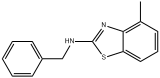 BENZYL-(4-METHYL-BENZOTHIAZOL-2-YL)-AMINE 结构式