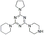 2-(1-PIPERAZINYL)-4-(1-PIPERIDINYL)-6-(1-PYRROLIDINYL)TRIAZINE 结构式