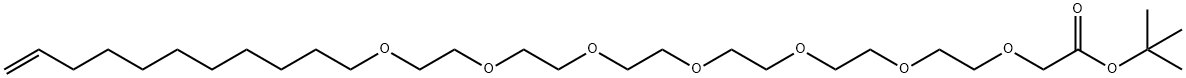 TERT-BUTYL-3,6,9,12,15,18,21-HEPTAOXADOTRIACONT-31-ENOATE 结构式